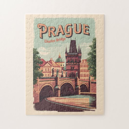 Praag Tsjechische Republiek Reiskunst Legpuzzel (Verticaal)