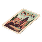 Praag Tsjechische Republiek Reiskunst  Magneet (Linkerzijde)