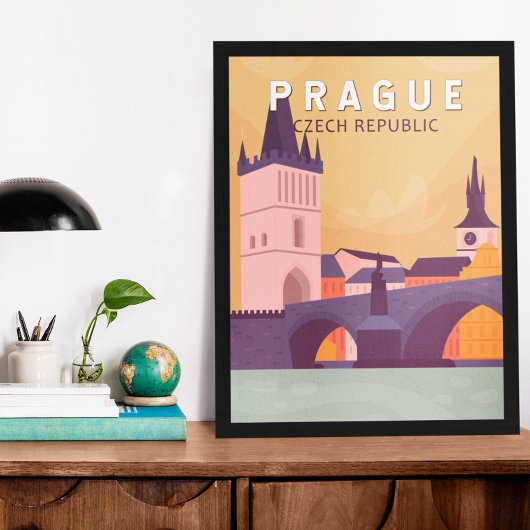 Praag Tsjechische Republiek Reiskunst  Poster