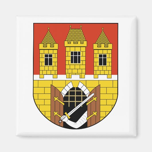 Praag, Tsjechische Republiek Wapen Magneet (Voorkant)