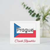 Praag Tsjechische vlag Briefkaart (Staand voorkant)