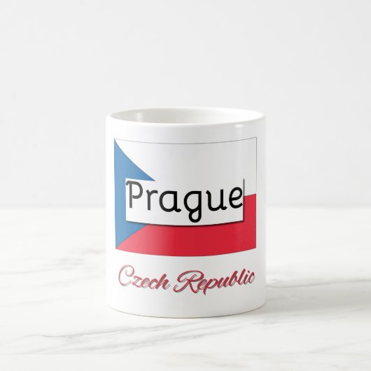 Praag Tsjechische vlag Mok (Center)