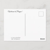 Praag Tsjechische Waterverf Post Card Briefkaart (Achterkant)