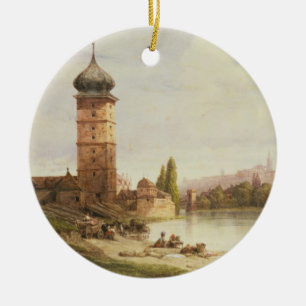 Praag, Tsjechoslowakije Keramisch Ornament