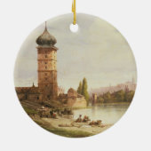 Praag, Tsjechoslowakije Keramisch Ornament (Achterkant)