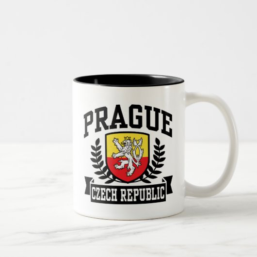 Praag Tweekleurige Koffiemok (Rechts)
