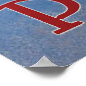 Praag, uitzicht in het centrum van de stad, oldtim poster (Hoek)