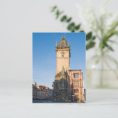 Praag uitzicht op Astronomische Klok Briefkaart (Staand voorkant)