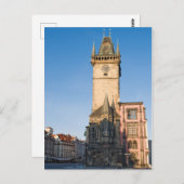 Praag uitzicht op Astronomische Klok Briefkaart (Voorkant / Achterkant)