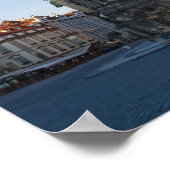 Praag uitzicht van de astronomische klok poster (Hoek)