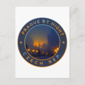 Praag van Night Briefkaart (Voorkant)