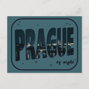Praag van Night Briefkaart