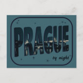Praag van Night Briefkaart (Voorkant)