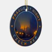 Praag van Night Keramisch Ornament (Rechts)
