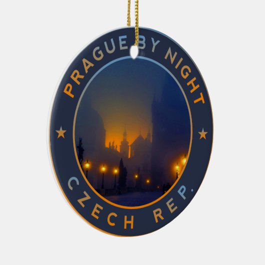 Praag van Night Keramisch Ornament (Rechts)