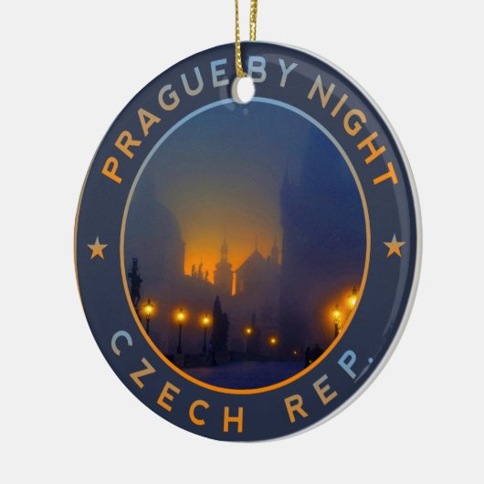 Praag van Night Keramisch Ornament (Links)