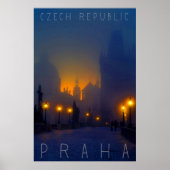 Praag van Night, Praag, Tsjechië Poster (Voorkant)