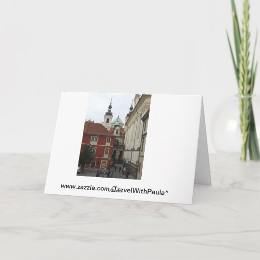 Praag Vrolijk Kerstfeest Kaart (Achterkant)