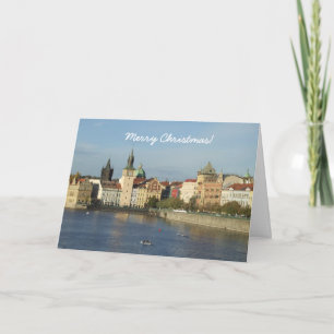Praag Vrolijk Kerstfeest Kaart