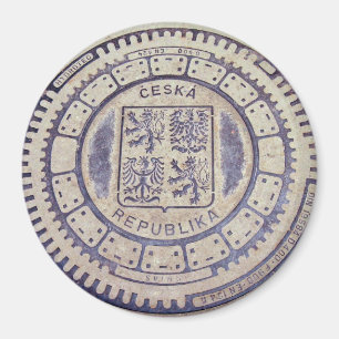 Praag Wapenschild Riool Hoesje Magneet