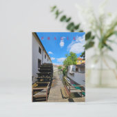 Praag Watermolen uitzicht briefkaart (Staand voorkant)