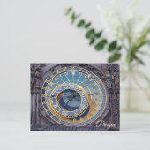 Praagse astronomische klok briefkaart (Staand voorkant)