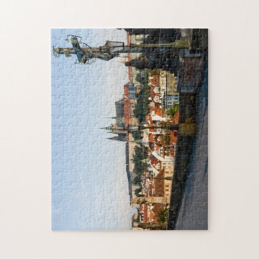 Praagse Kasteel uitzicht vanaf Charles-brug, Tsjec Legpuzzel (Verticaal)