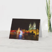 Praagse Kerstnacht Vrolijke Kerstfeest Kaart (Achterkant)