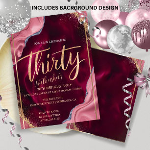 Praat 30 met me over de uitnodiging van de 30e ver