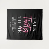 Praat 30 Met Mij 30e Verjaardag Party Achtergrond Wandkleed (Voorkant (horizontaal))