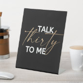 Praat 30 met mij Décor Reclamebord Met Voetstuk (Insitu)