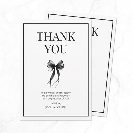 Praat 30 met mij Zwart en Wit Dertig Verjaardag Bedankkaart