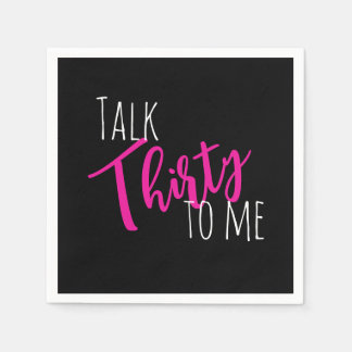 Praat 30 tegen me Verjaardags servet