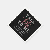 Praat 30 tegen mij Modern Girly verjaardagsfeestje Servet (Hoek)