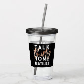 Praat 30 voor me over de verjaardag van de moderne acryl drinkbeker (Achterkant)