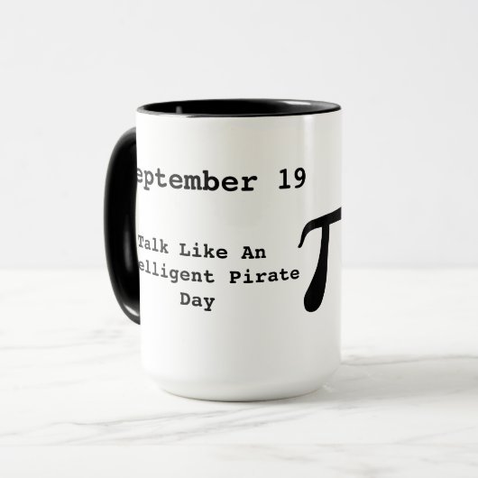 Praat als een intelligente piraat Mok (Voorkant links)