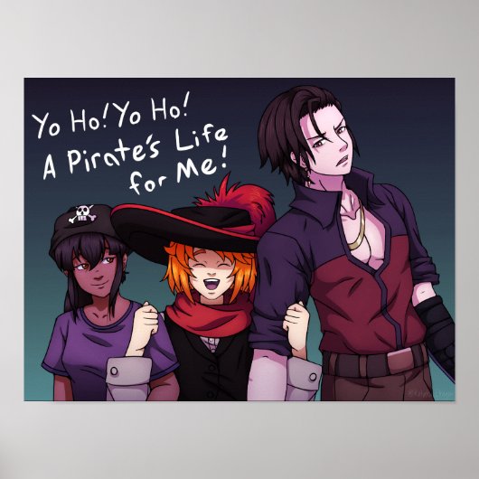 Praat als een piraat poster (Voorkant)