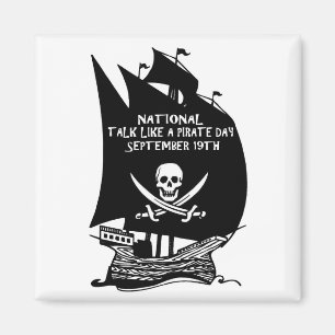 Praat als een piraatdagschip magneet