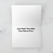 Praat als een piraatkaart op dag feestdagen kaart (Binnen)