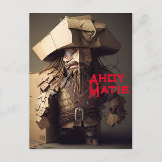Praat als een piratendag Briefkaart