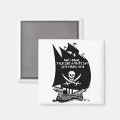 Praat als een piratendagschip magneet (Voorkant / Achterkant)