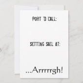 Praat als een primitieve feestdag kaart (Achterkant)