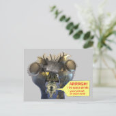 Praat als een ruimtepiraat briefkaart (Staand voorkant)