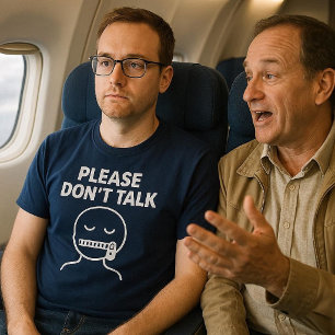 Praat Alsjeblieft Niet Grappig T-shirt