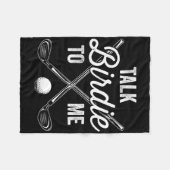 Praat Birdie Met Me Grappig Golf Design Fleece Deken (Voorkant (Horizontaal))