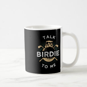 Praat Birdie Met Me Grappige Golfspeler Pun Golfer Koffiemok