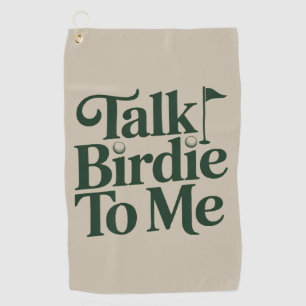 Praat Birdie Met Mij Golf Grappige Meisjes Golfer Golfhanddoek