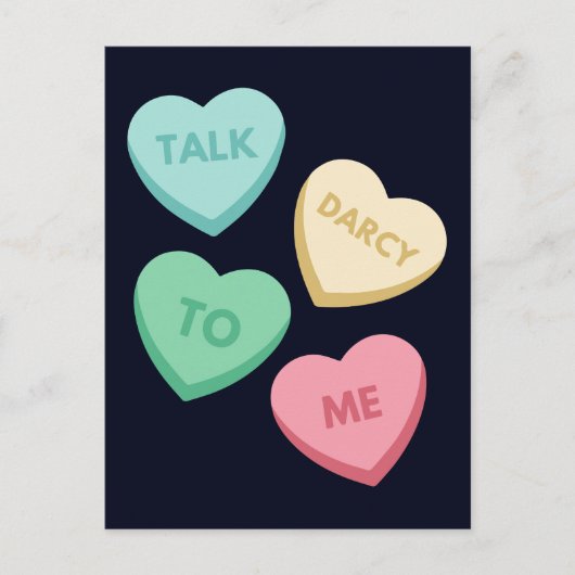Praat Darcy tegen mij III Briefkaart (Voorkant)
