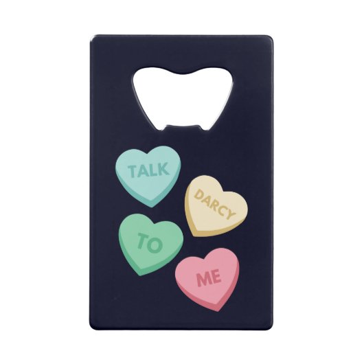 Praat Darcy tegen mij III Creditkaart Flessenopener (Voorkant)