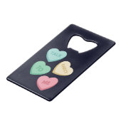 Praat Darcy tegen mij III Creditkaart Flessenopener (Voorkant Gekanteld)